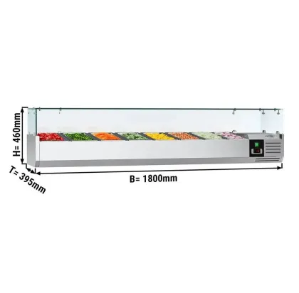 Supermarket Salad Food Fresh Meat Display Island Cabinet Cooler Freezer