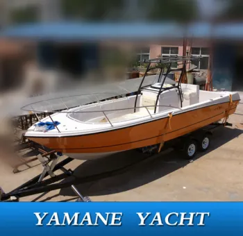 8.5m frp fishing boat center console T-Top