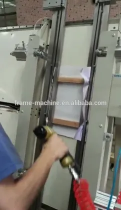 semi auto pneumatic gallery stretcher for oil painting