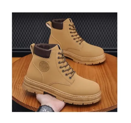 2025 New High Top Thick Sole Non-slip Work Shoes - Casual Boots
