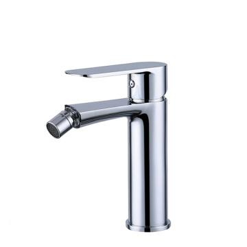 Deck Mounted Bidet Faucets with Contemporary Brass Finish