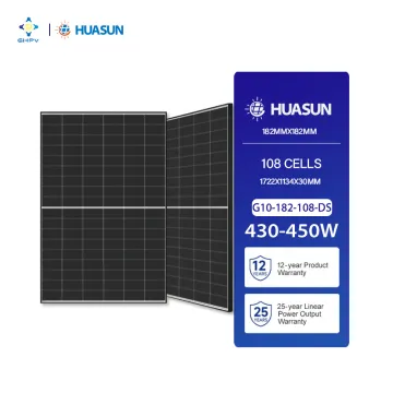 Huasun Solar HS-182-B108DS Bifacial 440W HJT Half Cell Panel: Specifications and Details