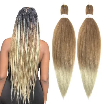 26 INCH Yaki Braiding Hair Easy Pre Stretched Attachment Crochet Braids Pre-stretched Synthetic Braiding Hair Extension