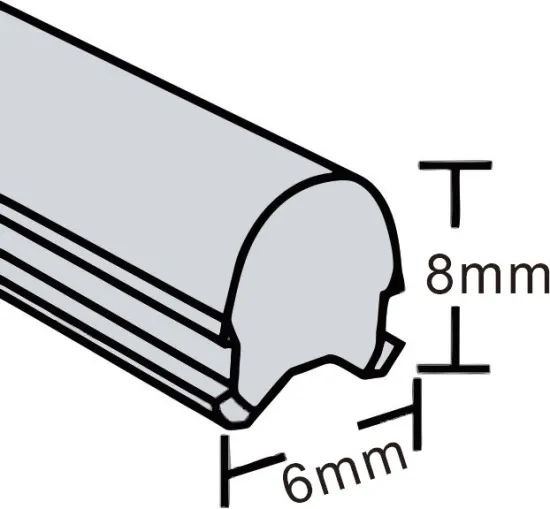 6MM Flexible Silicone Jacket for DIY Neon Sign