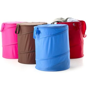 Nylon Pop-up dirty clothes Hamper laundry bag