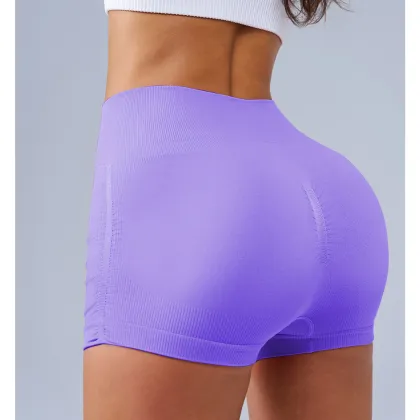 Women's high waisted fitness shorts