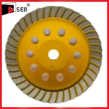 Concrete cup wheel grinder