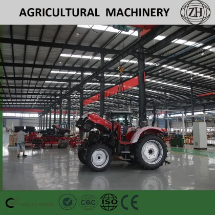 Red Agricultural Machinery 90HP Farm Tractor