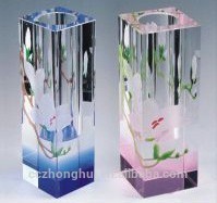 2016 popular design elegant crystal vase