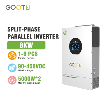 Inversor híbrido de fase dividida de 8Kw con paralelo