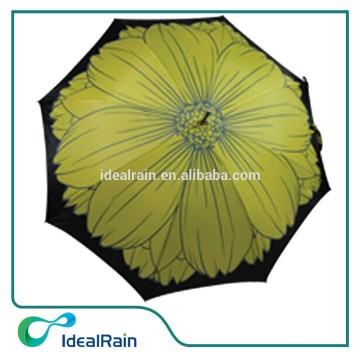 Auto open polyester heat transfer print tulip umbrella