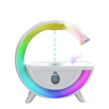 Creative Water Droplet Backflow Aroma Diffuser with Colorful Lights