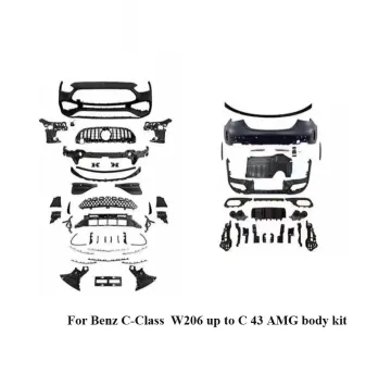 Factory Price Auto Body Kits for Mercedes-Benz C-Class W206 Upgrade to C43 AMG Style 2022