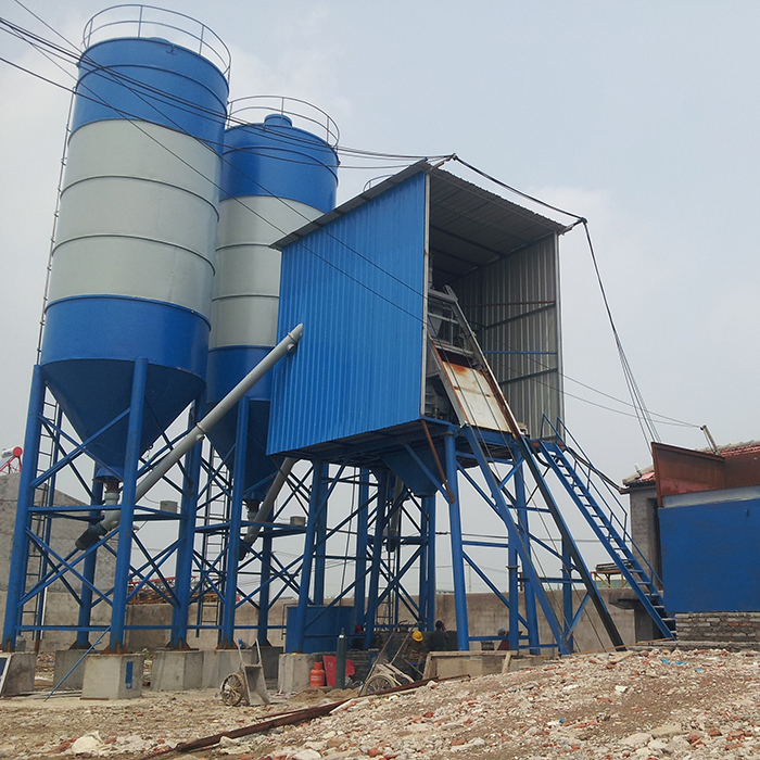 Hopper lift small HZS35 automatic concrete batching plant