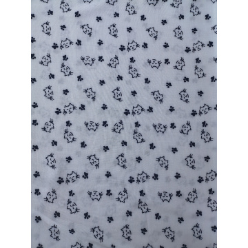 Cats Design Rayon Challis 30S Air-jet Printing Fabric