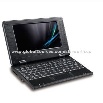Netbook with Via VT 8505 400MHz Chipset, Supports Microsoft's Windows CE 6.0/Google's Android 1.72