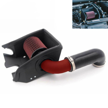 AUSO Red Cold Air Filter Intake Induction Kit Air Hose for mk7 TSI TFSI EA211