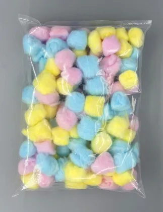 Customizable colored cotton balls