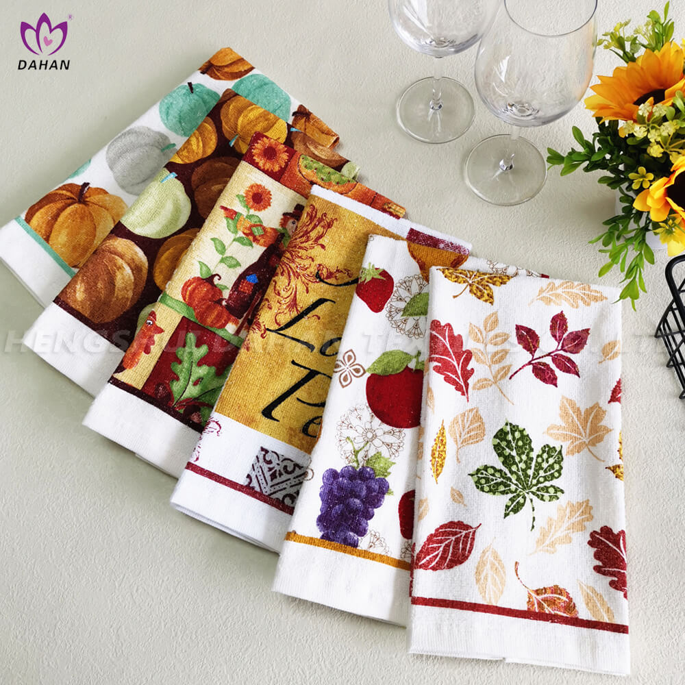 Printing Glove Potholder Cotton Towel Set 3 Pack4