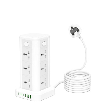 Gelistar Power Strip Tower with 12 Outlets and 3 USB Ports - High Quality Surge Protector