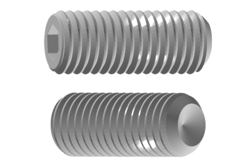socket head cup point brass with set screw