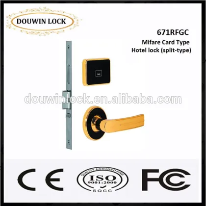 Stainless steel door lock key card hotel electronic door lock