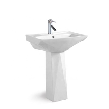 White Ceramic Bathroom Pedestal Sink - Hand Wash Basin Price