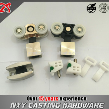 2016 Competitive price glassshower sliding door fix door rollers with square clamp