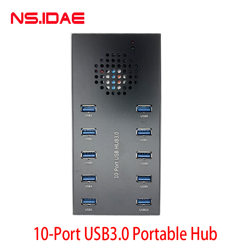 Centre USB3.0 portable à 10 ports