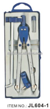 student compass in plastic box ,school compass set , student compass made in metal and plastic