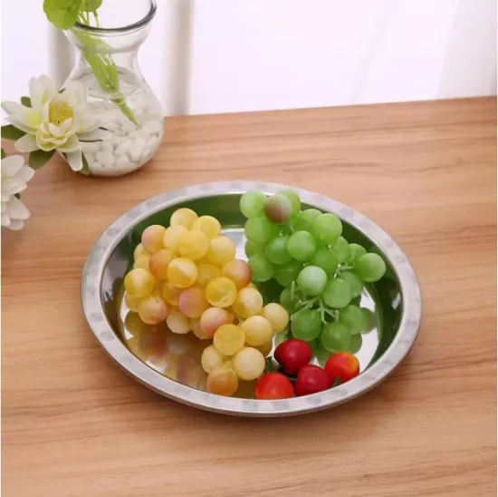 Hotsale Stainless Steel Dishes and Dinner Fruit Plate