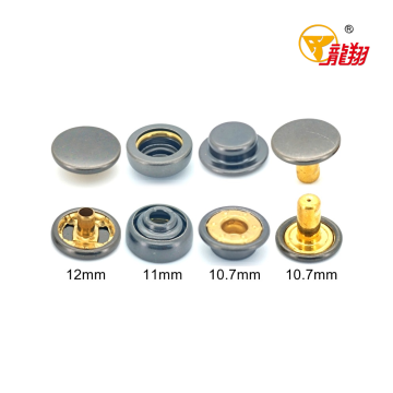 503# Brass Four-Part Metal Snap Fastener