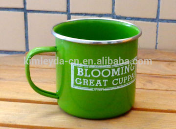 Camping tin mug/ Customized logo