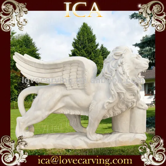 Big stone lion statue