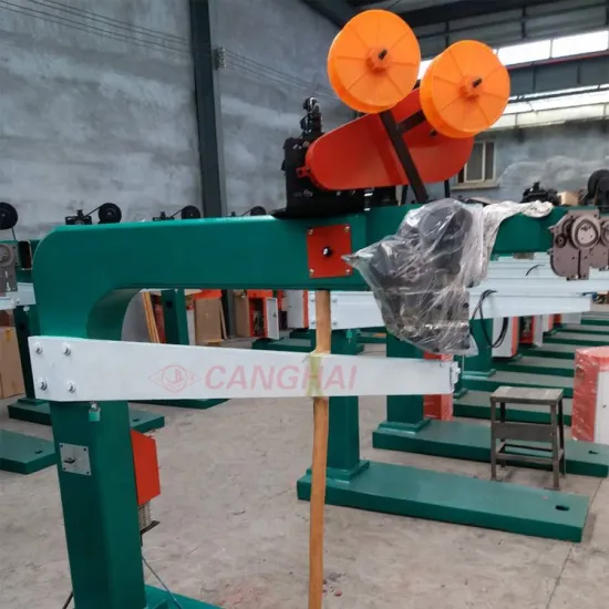 Manual carton box arm type stitching stitchier machine