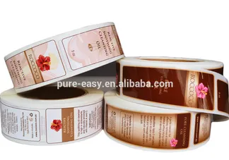 Luxury waterproof perfume bottle label sticker