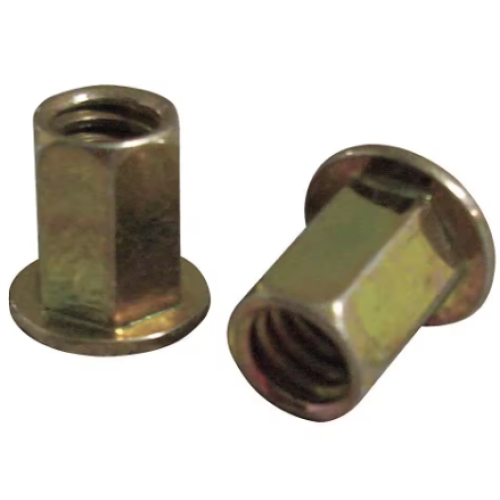 Porca de rebite de corpo sextavado Porca cilíndrica de cabeça plana