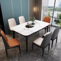 التصميم الاسكندنافي أثاث غرفة الطعام الحديثة جلدية حقيقية كرسي الأثاث المنزلي كرسي الشمال المعاصر للطاولة