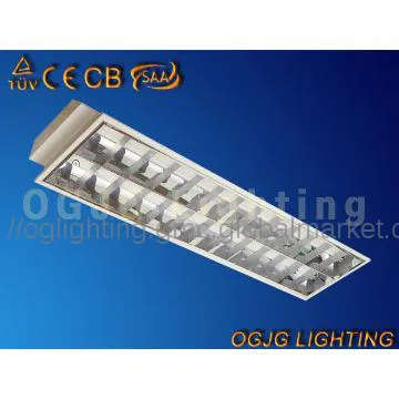 T8 2x36w Grille Light Fittings, Recessed Lighting