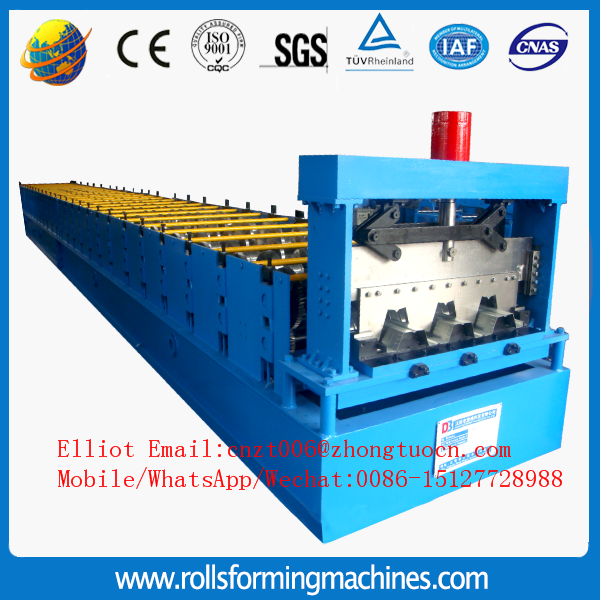 Galvanized steel floor deck machine