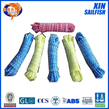 pvc coated clothesline with steel wire rope