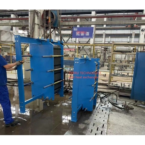 Wide channel plate heat exchanger