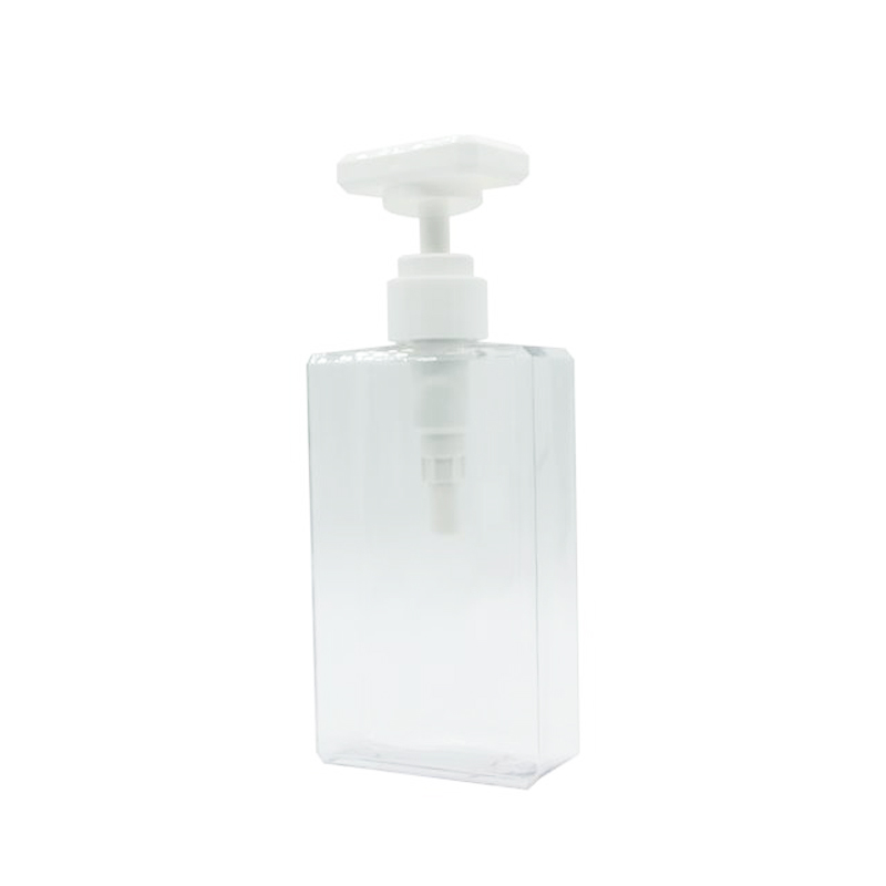 PET 330ml square plastic bottles clear bottle with