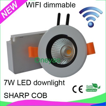 560lm 7W WIFI downlight LED WIFI COB downlight WIFI COB ceiling light