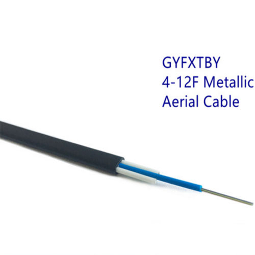 Drop Fiber Optics Cable GYFXTBY Aerial Flat Drop Cable Outdoor Fiber Cable Supplier