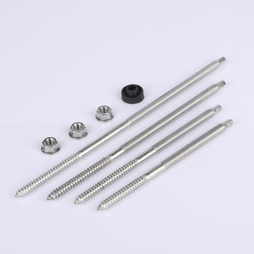 Болты с двойной резьбой из нержавеющей стали