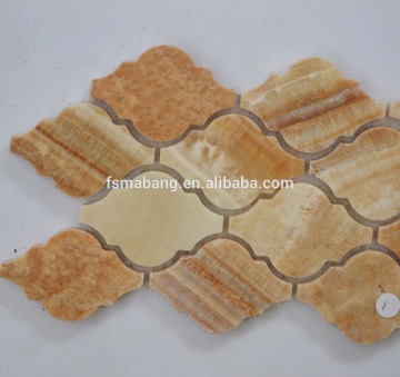 MBHYA003-M1 Hot sale used building materials unique marble stone mosaic tile