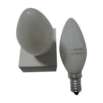 2,700K Ceramic Halogen Candle Lights with >85Ra CRI and 100 to 240V AC Voltage