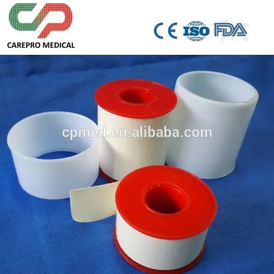 Plastic tin package Medical Coth tape high adhesive Zinc Oxide with CE ISO FDA