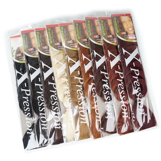 Jumbo Braiding Hair Extensions For Box Braids 82inch 165g Yaki Hair Manufacturer High Temperature Synthetic Fiber Braid